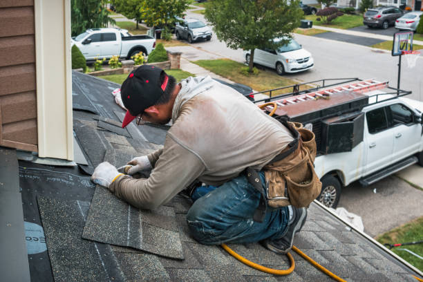 Professional Roofing technician working in Weston, GA